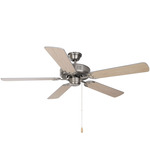 Basic Max Ceiling Fan - Satin Nickel / Silver / Maple / Silver / Maple
