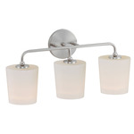 Bristol Bathroom Vanity Light - Satin Nickel / Satin White