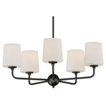 Bristol Chandelier - Anthracite / Satin White