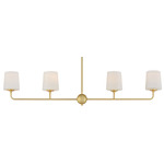 Bristol Linear Pendant - Satin Brass / Satin White
