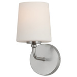 Bristol Wall Sconce - Satin Nickel / Satin White