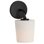 Bristol Wall Sconce - Black / Satin White
