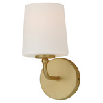 Bristol Wall Sconce - Satin Brass / Satin White
