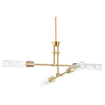 Equilibrium Pendant - Natural Aged Brass / Clear