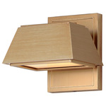 Mansard Outdoor Wall Light - Antique Brass