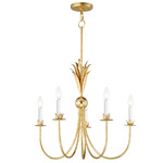 Paloma Chandelier - Gold Leaf