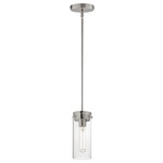 Pinn Pendant - Satin Nickel / Clear