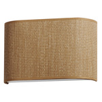 Prime Wide Wall Sconce - Grass Cloth