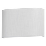 Prime Wide Wall Sconce - White Linen