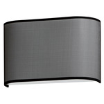 Prime Wide Wall Sconce - Black Organza