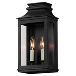 Savannah VX Outdoor Wall Light - Black Oxide / Clear