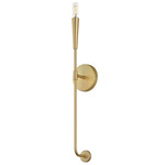 Vela Wall Sconce - Satin Brass