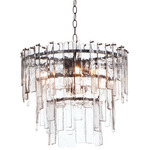 Warren Chandelier - Dark Bronze / Clear