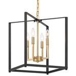 Colwick Pendant - Signature Brass / Black