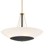 Bax Pendant - Soft Brass / Sand Coal / Frosted