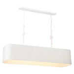 Lodelle Island Light - Matte White / White
