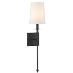 Calera Wall Sconce - Coal / White