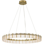 Sevryn Pendant - Soft Brass / Clear