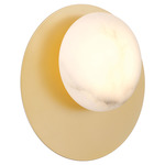 Zill Wall Sconce - Lily Gold / Alabaster