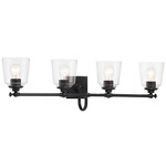 Antonia Bathroom Vanity Light - Coal / Clear