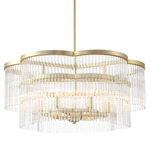 Azura Pendant - Heirloom Brass / Clear