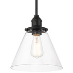 Barwell Pendant - Coal / Clear