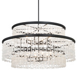 Shimmering Elegance Chandelier - Sand Coal / Clear
