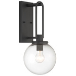 Wenston Wall Sconce - Sand Coal / Clear
