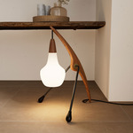 Phasme Table Lamp - French Walnut / Opal