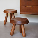 Rispal Stool - Natural Mahogany