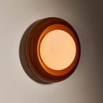 Humboldt Wall Sconce - Cinnamon Ceramic / Opal