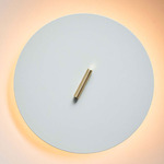 Pith Wall Sconce - White / Brass