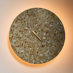 Pith Wall Sconce - Grey Amber Terrazzo / Brass
