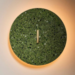 Pith Wall Sconce - Palm Green Terrazzo / Brass