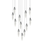 Sultana Multi Light Pendant - Polished Chrome / Clear Seeded
