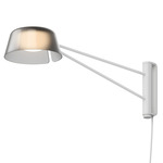 Ray Swing Arm Plug-In Wall Sconce - Warm Grey