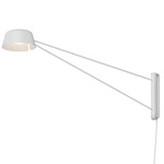 Ray Swing Arm Plug-In Wall Sconce - Warm Grey