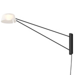 Ray Swing Arm Plug-In Wall Sconce - Satin Black