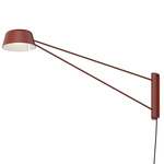 Ray Swing Arm Plug-In Wall Sconce - Oxide Red