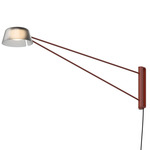 Ray Swing Arm Plug-In Wall Sconce - Oxide Red