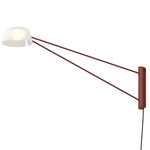 Ray Swing Arm Plug-In Wall Sconce - Oxide Red