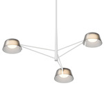 Ray Round Chandelier - Warm Grey