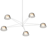 Ray Round Chandelier - Warm Grey