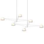 Ray Rectangular Chandelier - Warm Grey