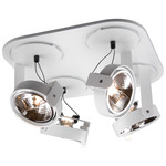 12V Big Bang AR111 Square Adjustable Spot Light - White