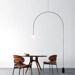 Bow Floor Lamp - Black / White
