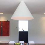 Cone Ceiling Light - White