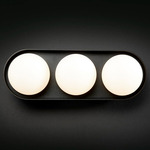 Dice LED Wall / Ceiling Light - Black / Opal White