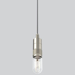 Austin Knurled Pendant - Satin Nickel