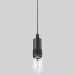 Austin Knurled Pendant - Matte Black